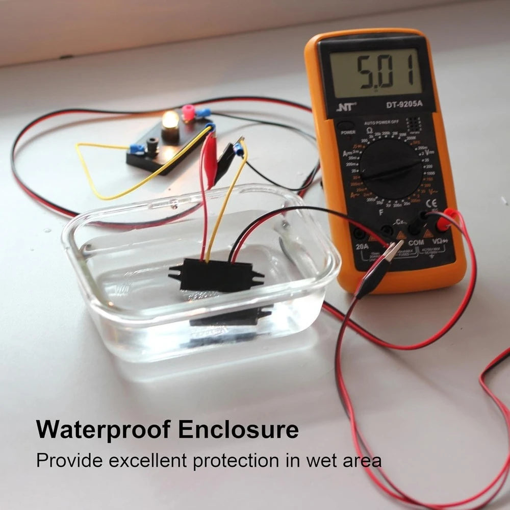 Waterproof 12V/24V To 5V 3A 15W Converter DC To DC Step Down Module Power Adapter Buck Voltage Transformer (Dual USB Connectors) Oasis Select