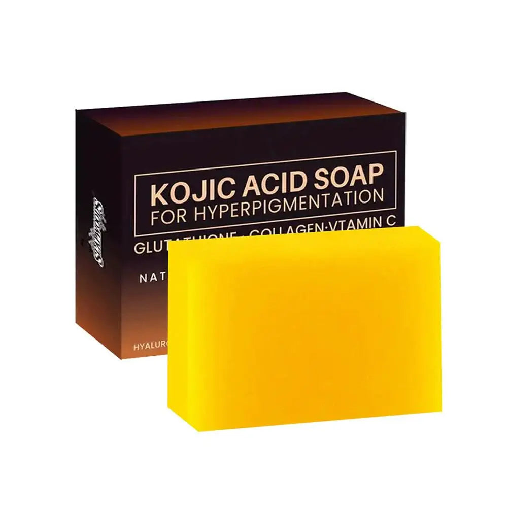 1/2Pack Kojic Acid Soap Handmade Soap Bar with Vitamin C, Retinol & Collagen, Skin Care Cleansing Dark Spot for Body & Face Wash Oasis Select 100g X1