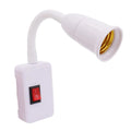 E27 Lamp Holder Socket Adapter with Switch & Flexible Neck