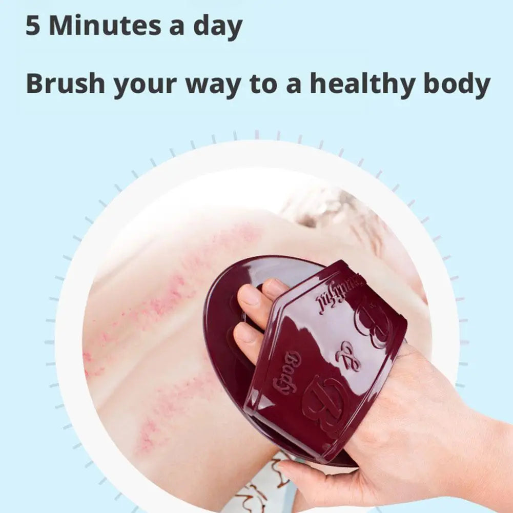 Handheld Silicone Meridian Brush Body Beauty Leg Massage Tool Five Dredging Health Care Scraping Massage Comb Oasis Select