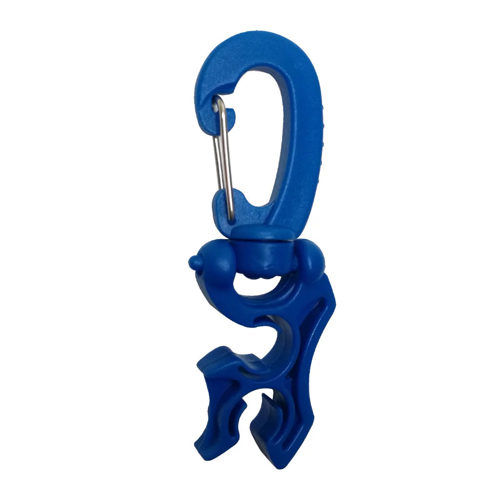 Regulator Double BCD Hose Holder with Clip Buckle Hook for Scuba Diving Snorkeling Oasis Select Blue 1 Piece