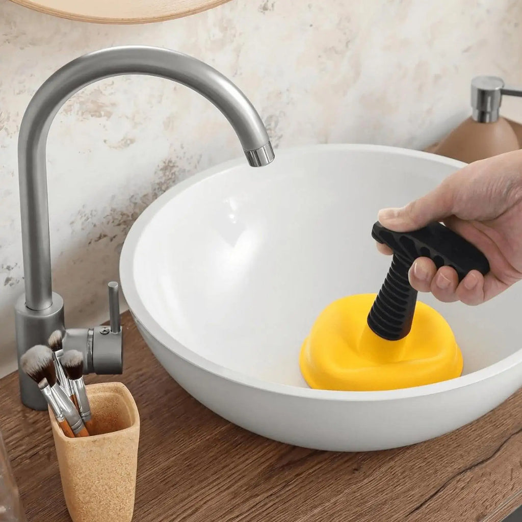 Sink Plunger Unclogger Tool Clog Remover Unblocker Heavy-Duty Powerful Plunger for Showers Bathrooms Kitchens Toilets Sinks Tubs Oasis Select