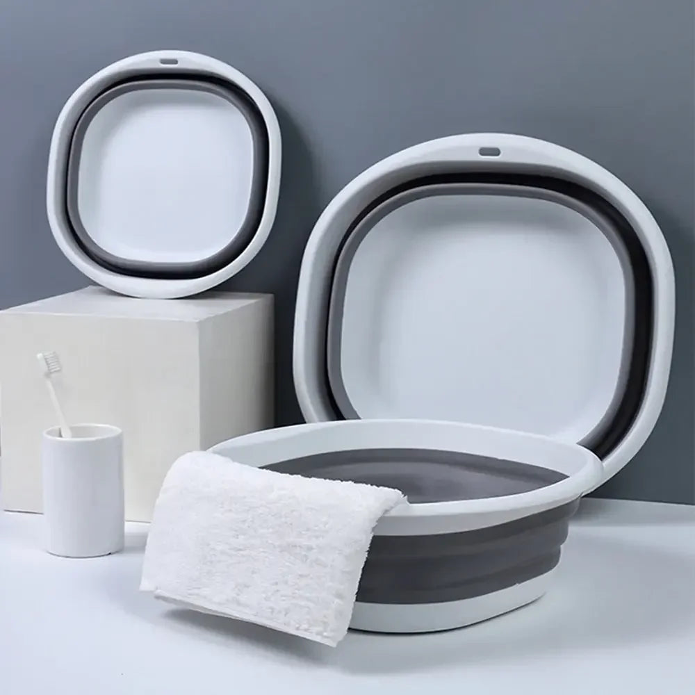 Plastic Folding Basins Portable Wash Basins Folding Laundry Tub Adult Baby Bath Basin Bathroom Kitchen Accessories Wash Basin Oasis Select