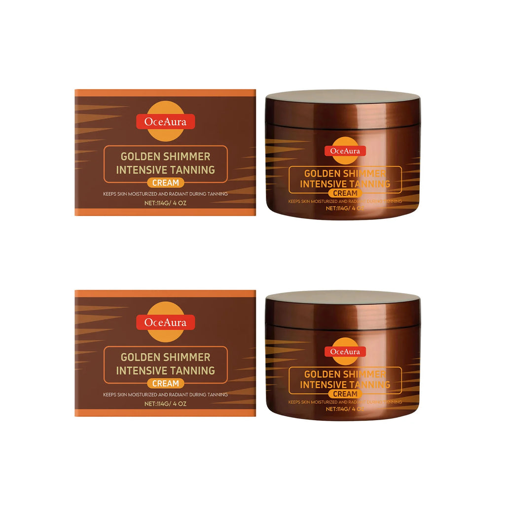 Tanning Accelerator Gel Natural Lasting Self Solarium Sunless Tanner Body Face Glow Bronzer Nourishing Intensive Tanning Cream Oasis Select 2 x 114g Boxed