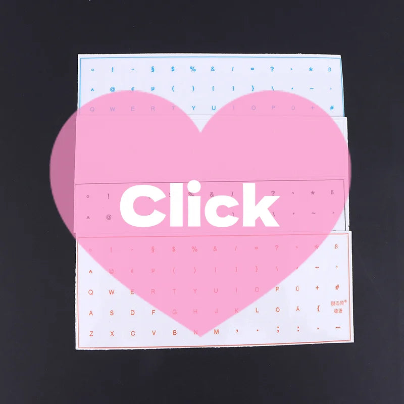 German Tear-Off Film Keyboard Sticker With Tweezers Desktop Laptop Key Sticker Single Film Universal Transparent Sticker Oasis Select
