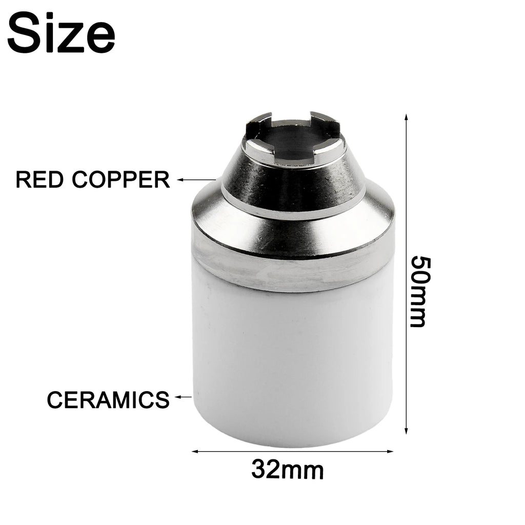 P80 Plasma Cutting Torch Accessories Cutting Nozzle Copper Protective Sleeve Welding Contact Cutter Cover Welding Parts Oasis Select