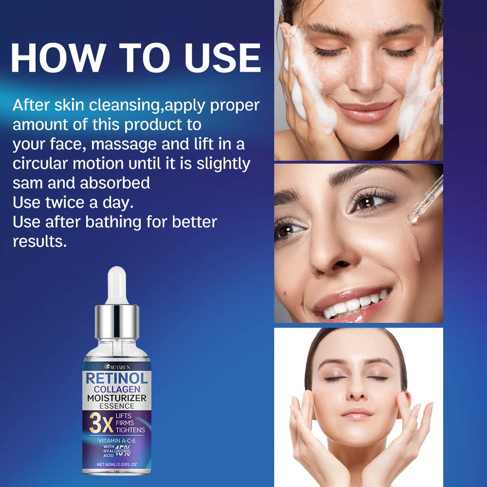 SUYARUN Retinol Collagen Face Serum – Firming & Hydrating 30ml Face Serum Oasis Select