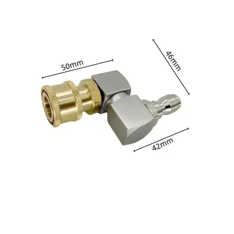 "360-Degree Spinning Pressure Washer Gun Fitting, 1/4" Quick Connection for Car Wash - Waterproof, Water-Efficient Oasis Select