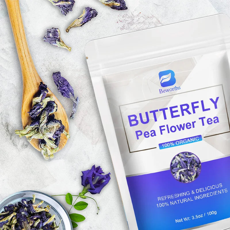 BEWORTHS 100% Natural Butterfly Herb Extract Enhances Immunity, Rich in Vitamin C and E Antioxidant Supplements for Beauty Oasis Select