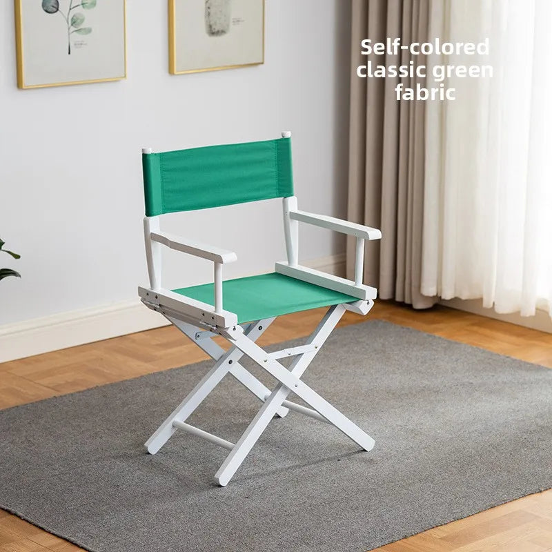 Beech Director Chair Portable Solid Wood Folding Outdoor Leisure