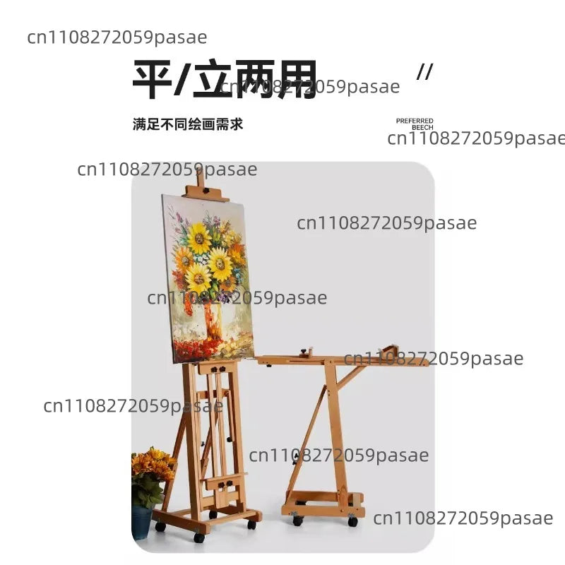 Adjustable Folding Art Easel – Oil Painting & Sketch Stand