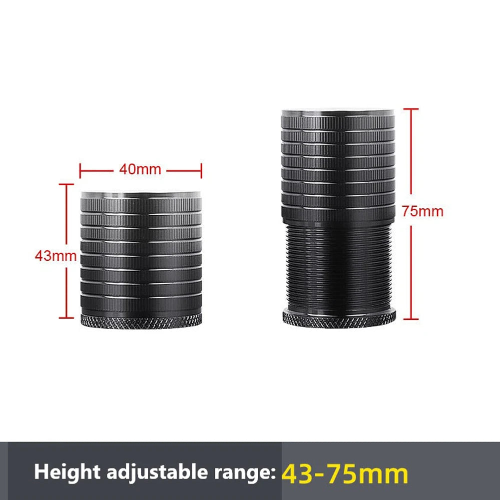 Furniture Leg Booster Pad Bed Table Legs Raised Base Height Increaser Adjustable Feet Floor Protector Oasis Select Black 43mm