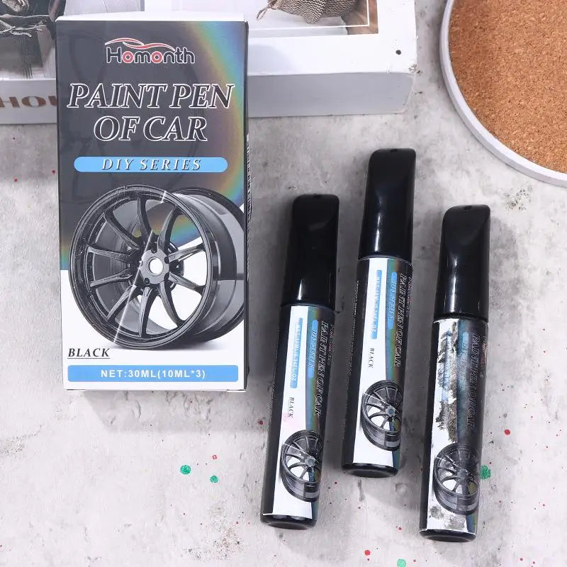3 Units of Black Car Wheel Scratch Eraser Pen, Auto Paint Cleaner, Effective Dirt Removal and Touch Up Oasis Select