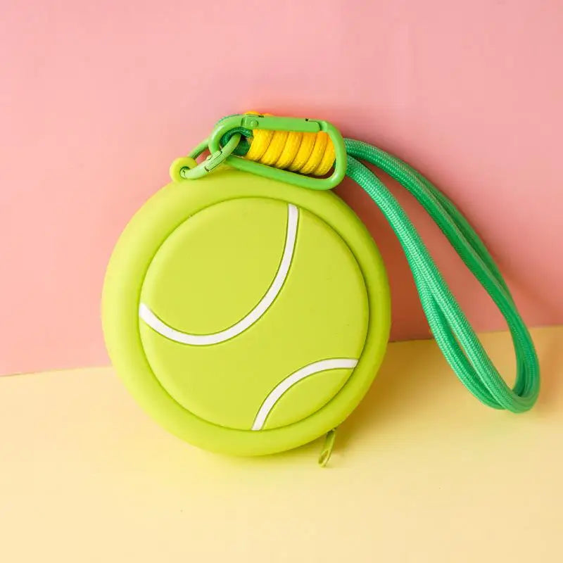 Sports Silicone Coin Purse – Basketball & Football Mini Wallet