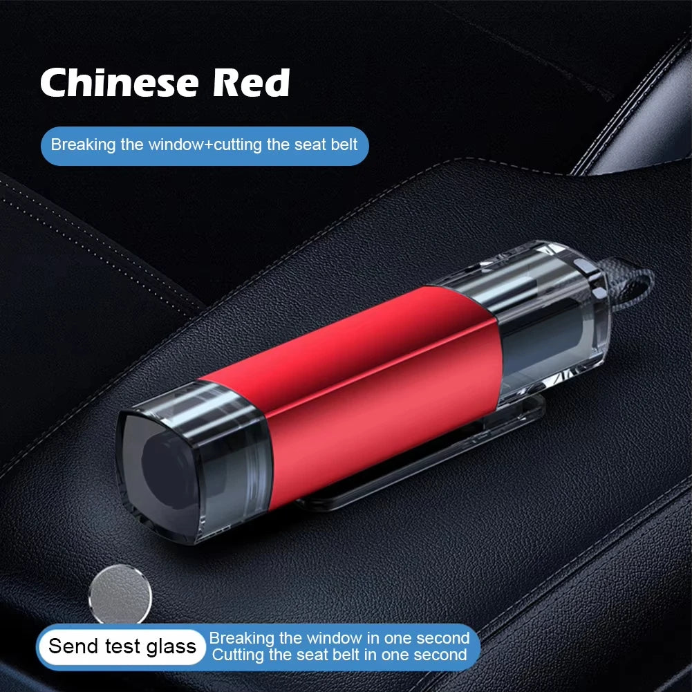 2-in-1 Car Emergency Glass Breaker & Seat Belt Cutter Tool