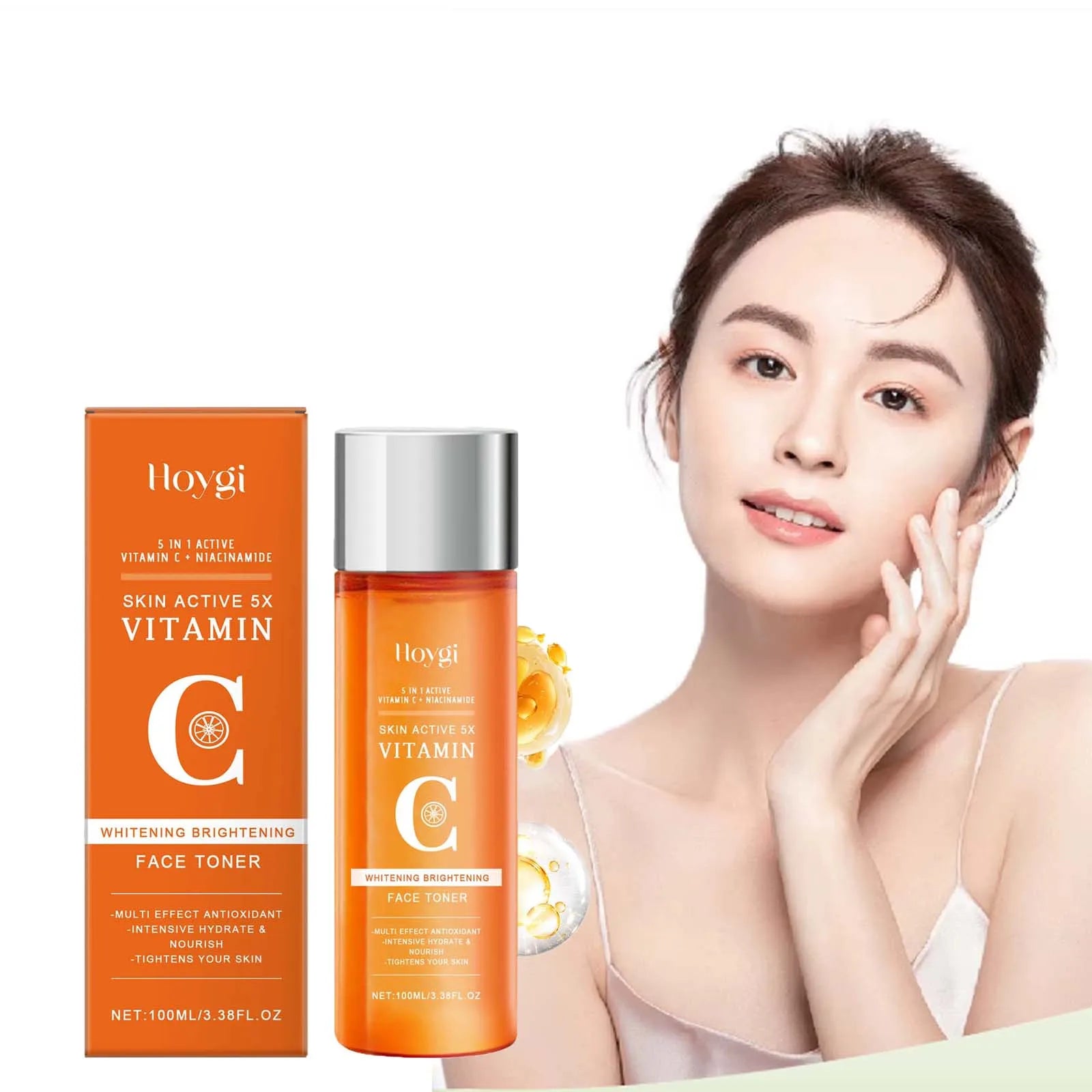 Vitamin C Hydrating Toner Moisturizing Brightening Refreshing Antioxidant Facial Essence Shrink Pores Smoothing Face Skin Care Oasis Select