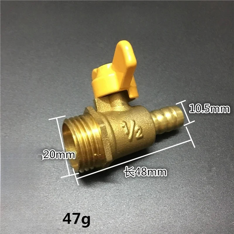 Brass Hose Fitting 4mm-19mm Barb Tail 1/2" BSP Female Thread Copper Connector Joint Coupler Adapter Oasis Select H