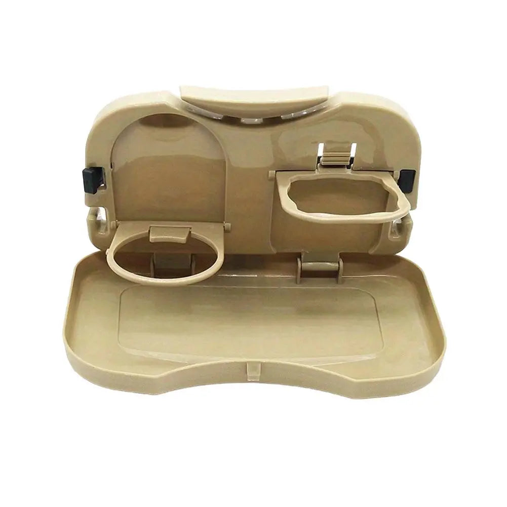 Foldable Car Backseat Tray Table with Cup Holder & Storage