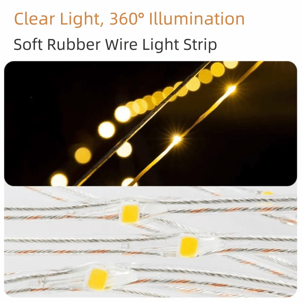 USB Rechargeable LED Camping String Lights – 8m Portable LED Camping String Lights Oasis Select