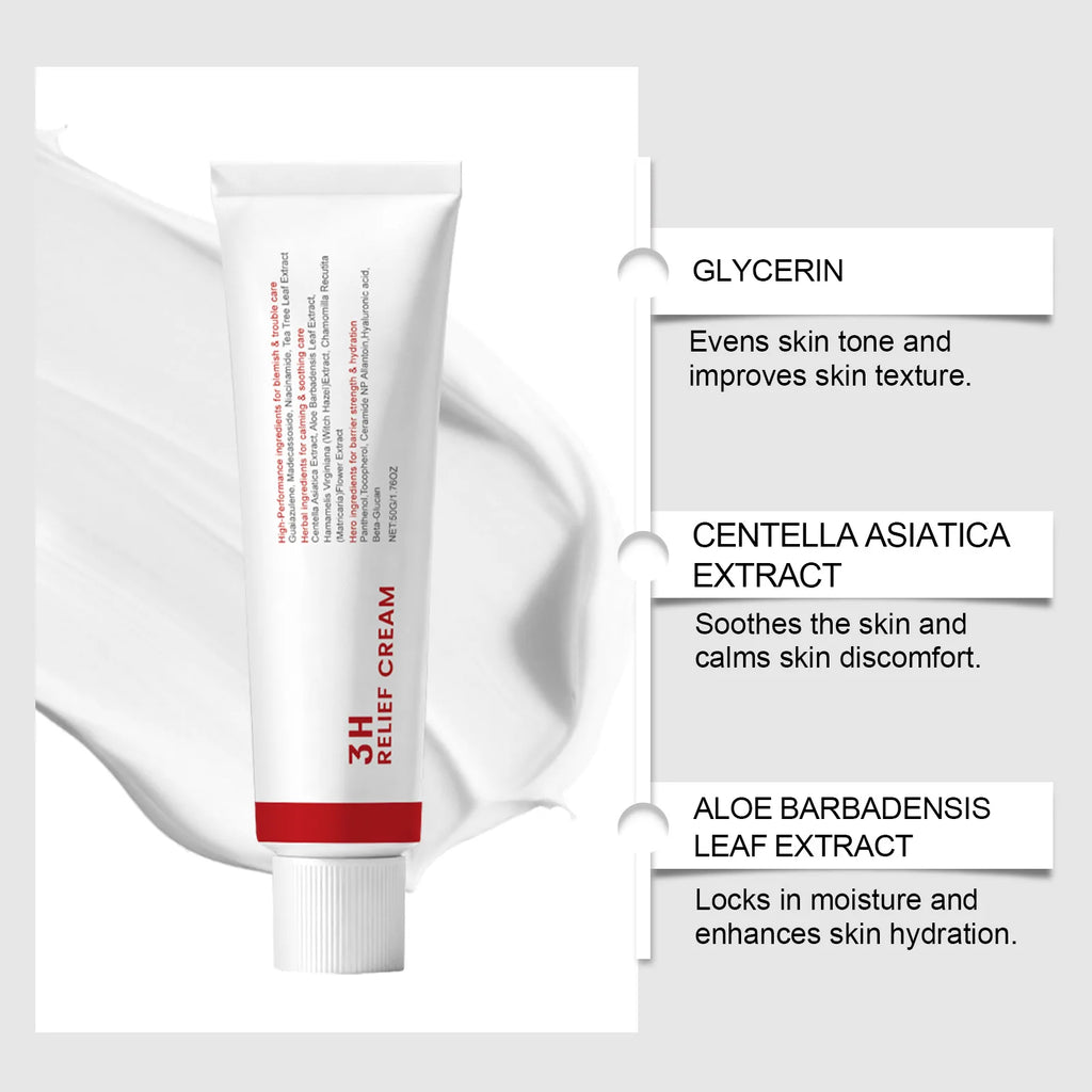 Centella Asiatica Moisturizing Cream - Lightweight & Hydrating, Facial Moisture Replenishment, Daily Face Moisturizer Oasis Select