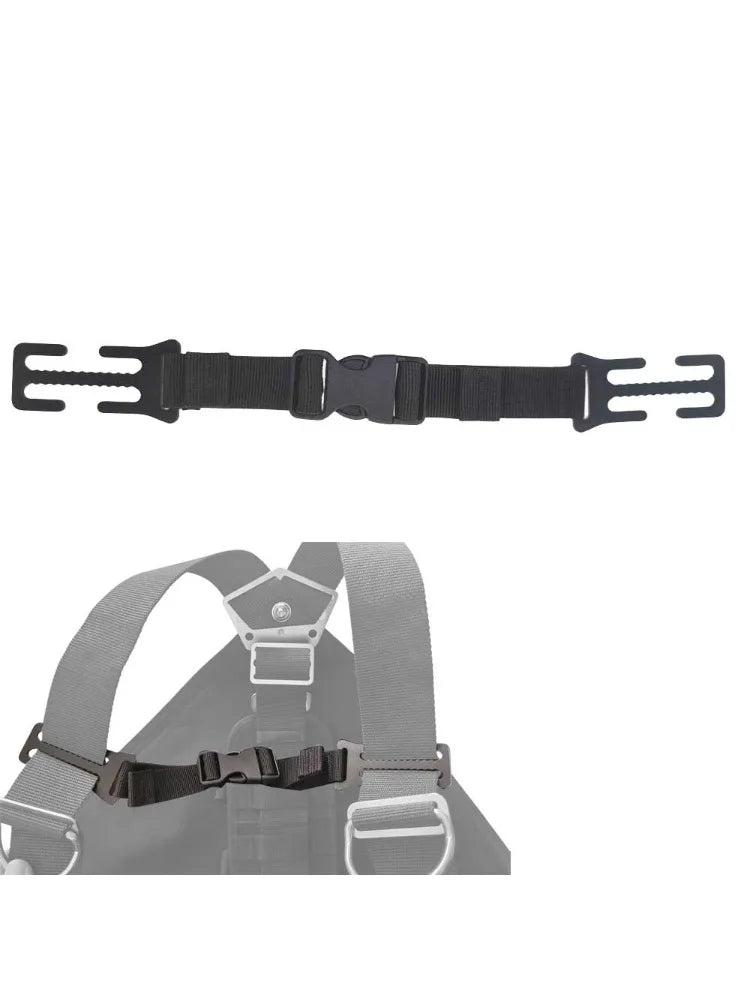 1set Scuba BCD Harness Adjuster Vest Shoulder Straps Chest Clip with Quick-release Buckle Prevents Straps From Slipping Off Oasis Select 1set
