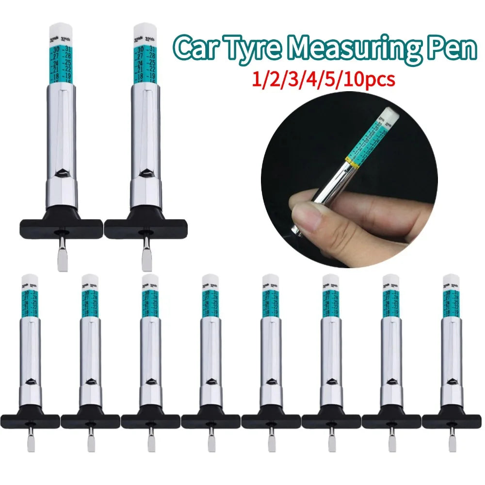 25mm Car Tyre Measuring Pen Universal Tire Tread Pattern Depth Measuring Tool AutomotiveTire Depth Feeler Gauge Tire Ruler Oasis Select
