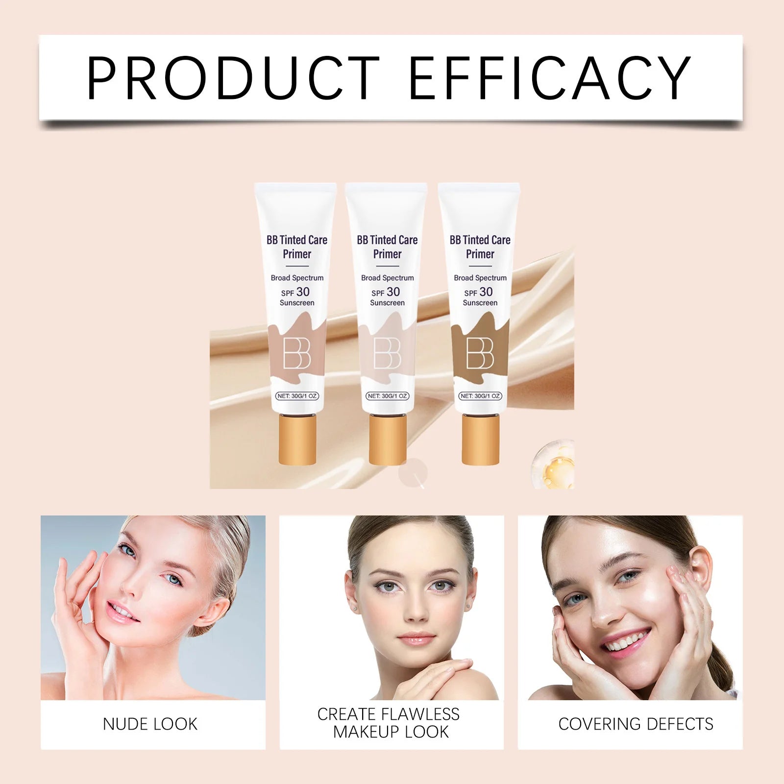 Sunscreen BB Cream – Concealer, Oil Control & Skin Barrier BB Cream Concealer Oasis Select