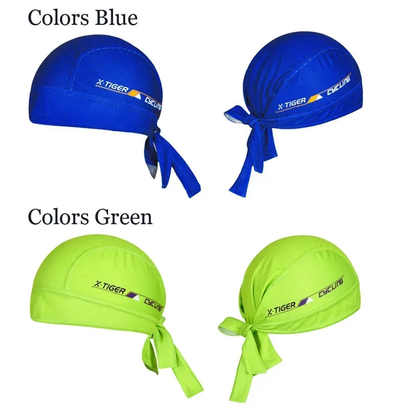 X-Tiger Cycling Cap 100% Polyester Breathable Cycling Headwear Summer Bicycle Ciclismo Bandana MTB Bike Cap Headband Oasis Select