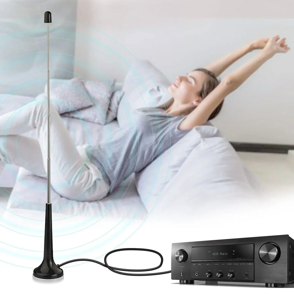 Indoor high-gain metal sucker rod radio antenna digital signal intensifier F connection adapter Oasis Select