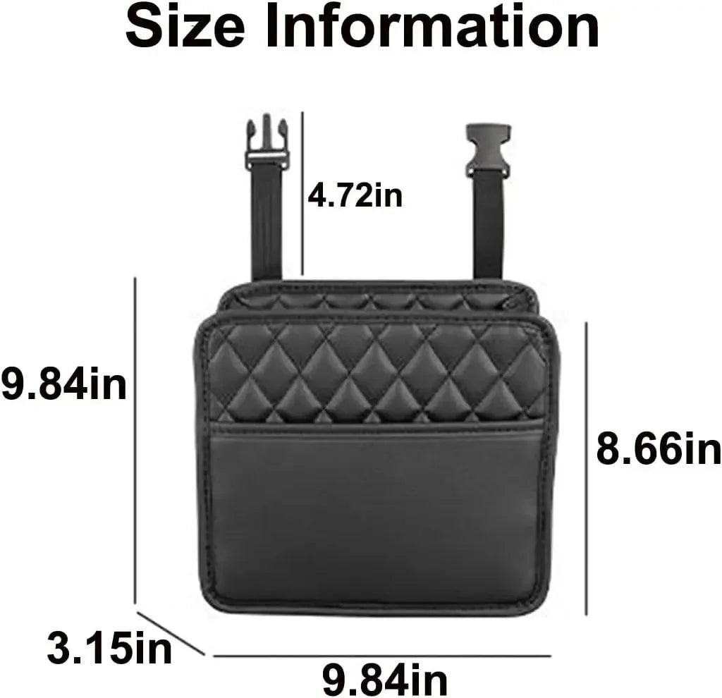 Car Organizer Multi-functional Car Seat Storage Bag Waterproof Hanging Car Seat Organizer Garbage Bag Suitable for Most Car Oasis Select