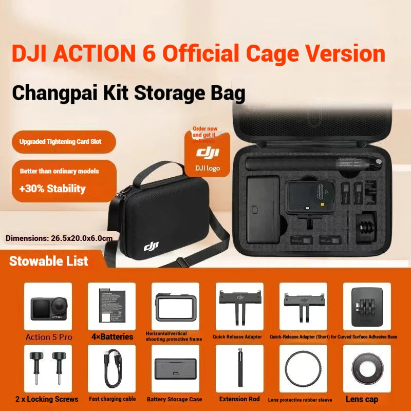 Portable Hard Case for DJI Osmo Action 6 | Storage Bag