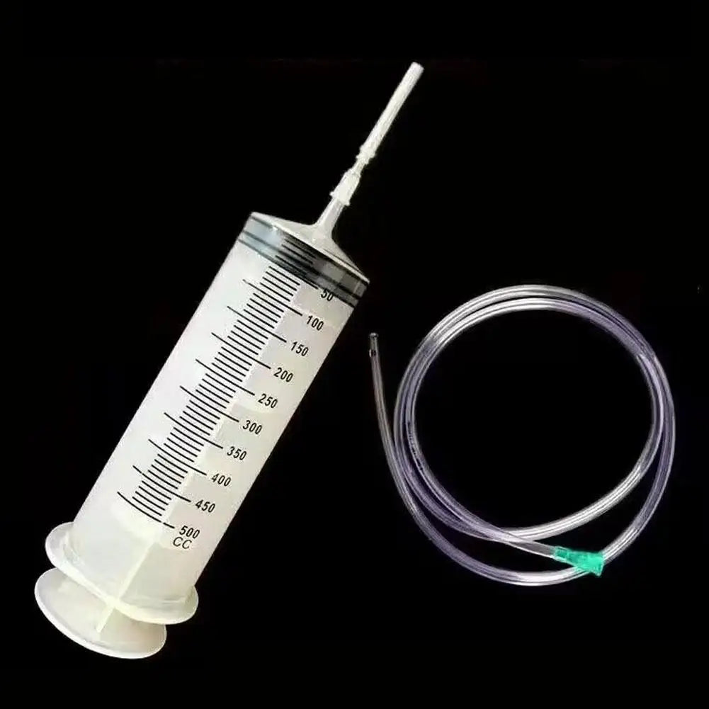Car Syringe Oil Pump Plastic Syringe With Large Industrial Oil Tube Capacity Needle Multifunction Pump 500ml Oasis Select