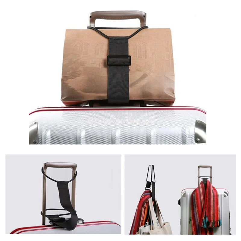 Elastic Adjustable Luggage Strap, Bungee Travel Security Belt, for Carry On, Secure Baggage Transport Oasis Select