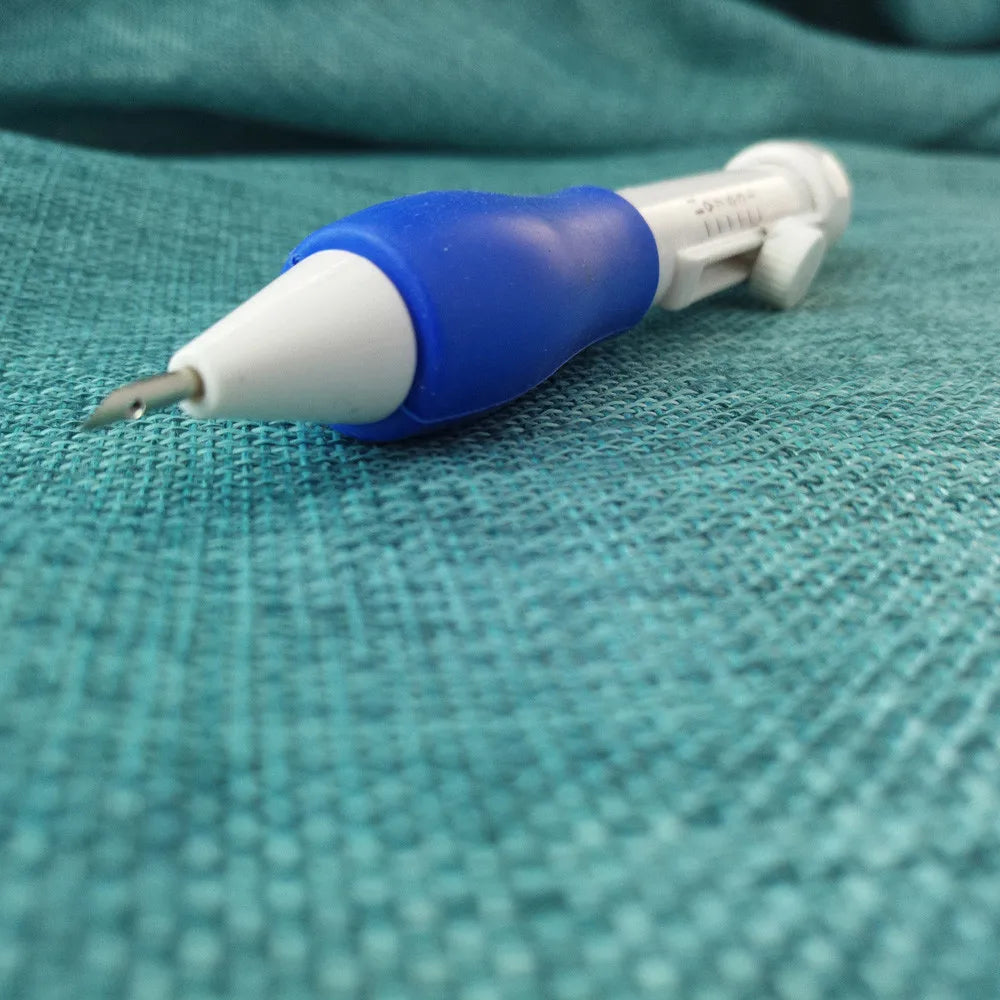 Magic Embroidery Pen Embroidery Needle Weaving Tool Fancy Silica Gel 1Embroidery Pen+4Needles For Embroidery Free Shipping Items Oasis Select