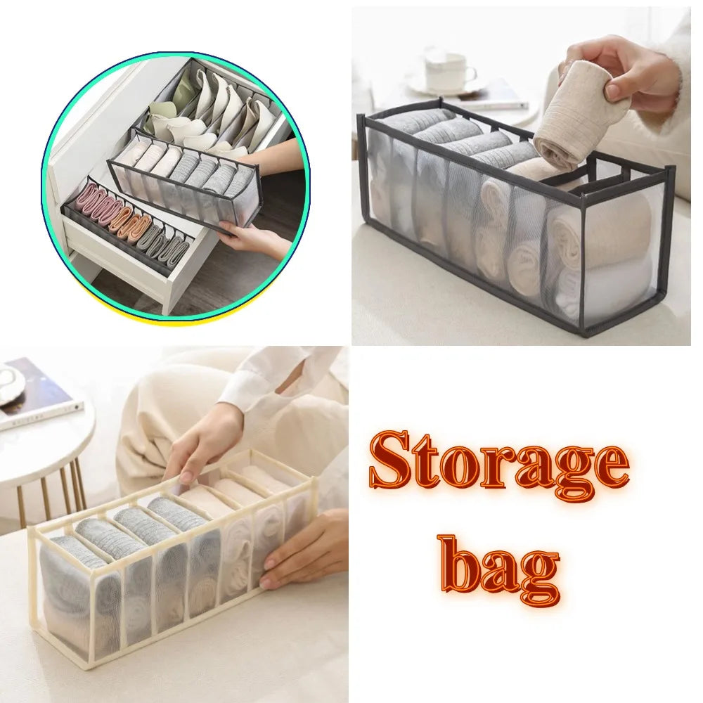 Clothes Organizer Jeans Pants Storage Box Wardrobe Drawer Organizer for Underwear Bra Ties T-Shirt Socks Organization System Oasis Select