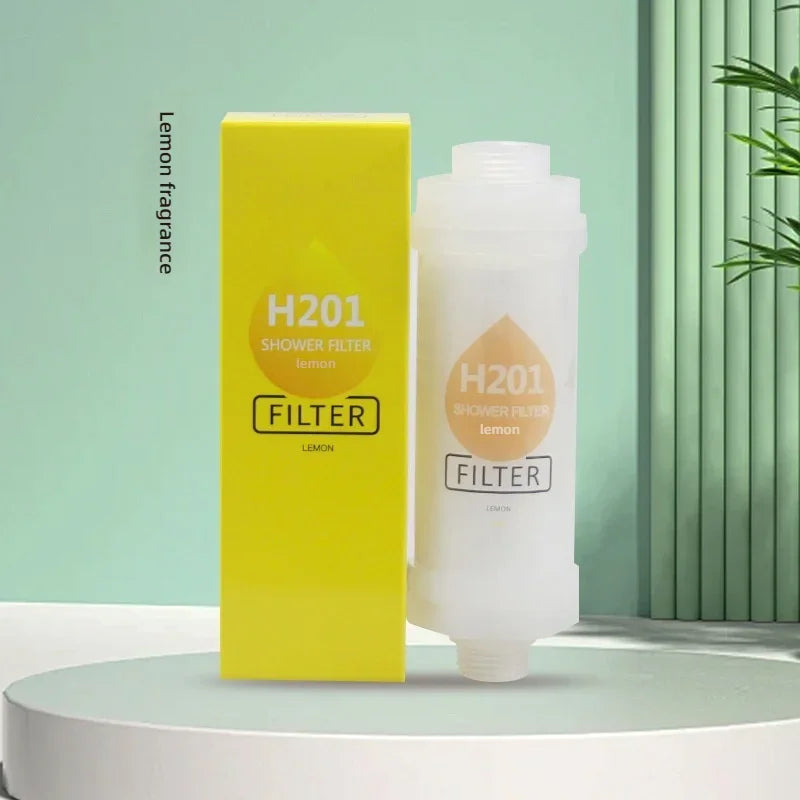 Shower Head Filter Bathroom Accessories Hard Water Filter Vitamin C Replacement Cartridge Remove Chlorine Fluoride Heavy Metals Oasis Select lemon