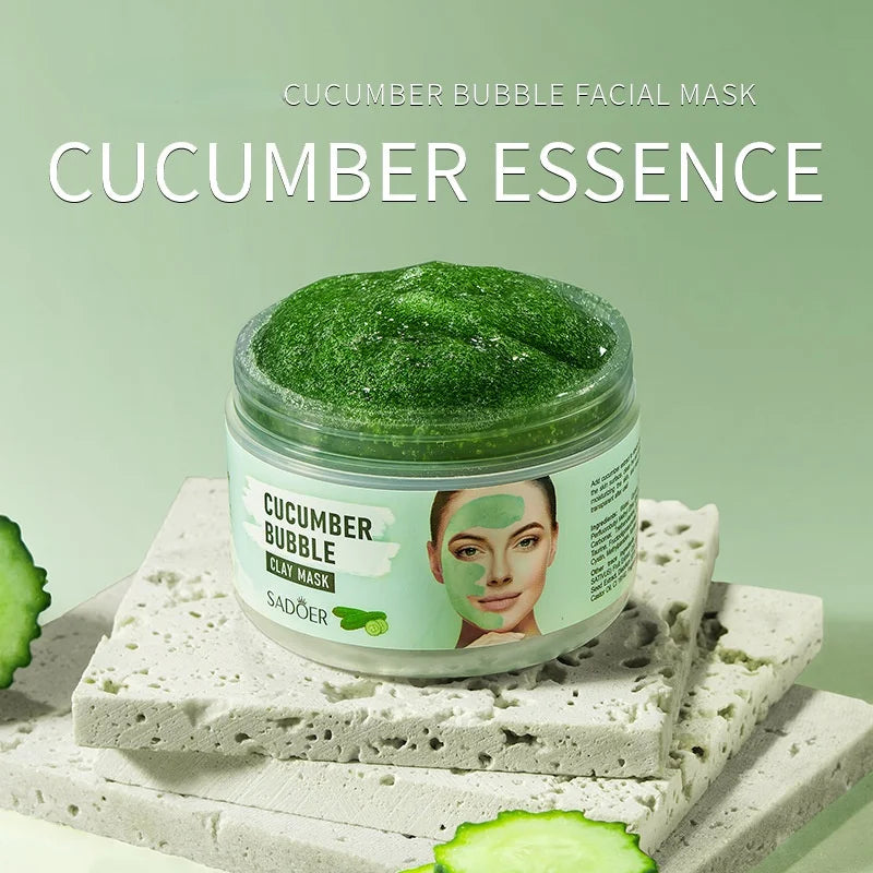 SADOER Cucumber Bubble Mask – Moisturizing All Skin Types Bubble Face Mask Oasis Select