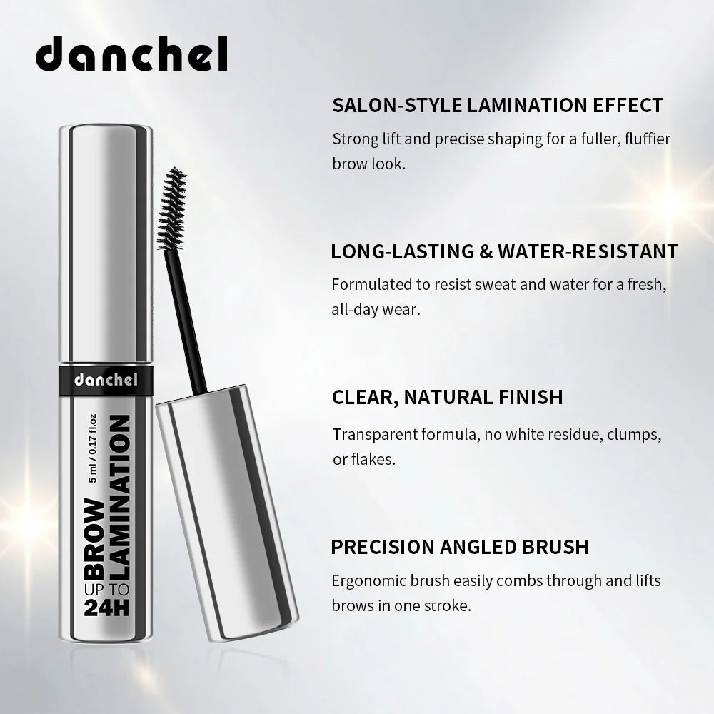 Brow Lamination Eyebrow Gel 24h Lasting Shaping Waterproof Sweatproof Salon Level Effect Gentle Clear Gel Formula Eyebrow Gel Oasis Select