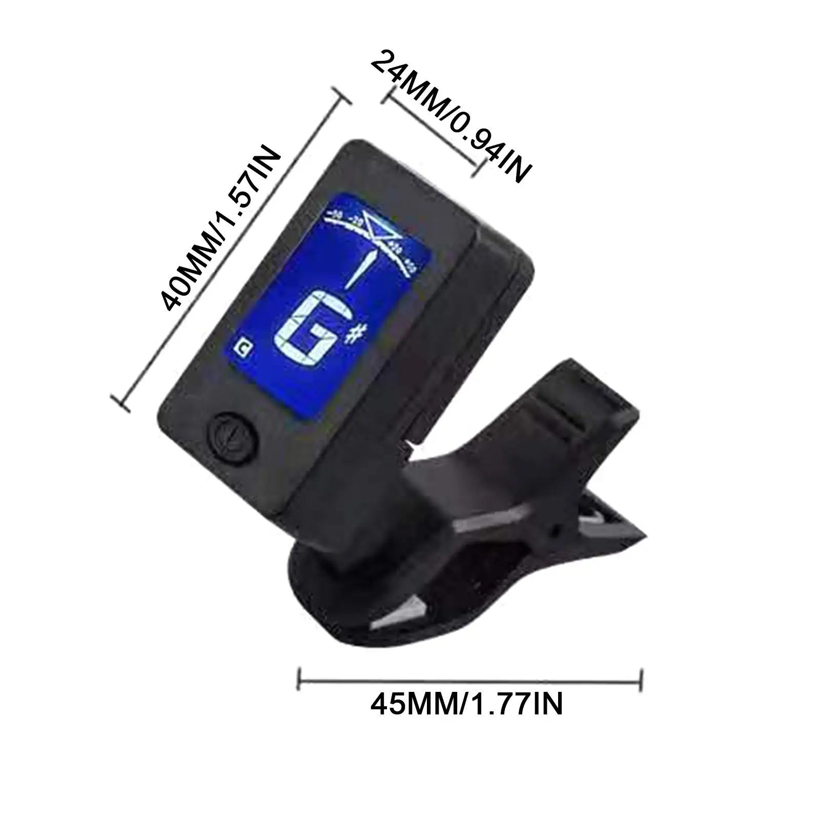 Professional Clip-On 360 Degree Acoustic Guitar Tuner LCD Screen Electric Digital Tuner For Acoustic Guitar Ukulele Accessories Oasis Select