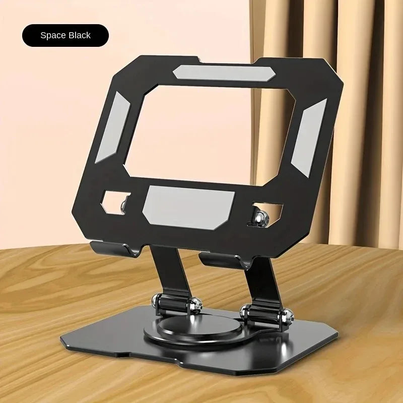 360° Rotatable Tablet Stand Adjustable Foldable Desktop Holder for IPad Tablet Phone Universal Stand Oasis Select black