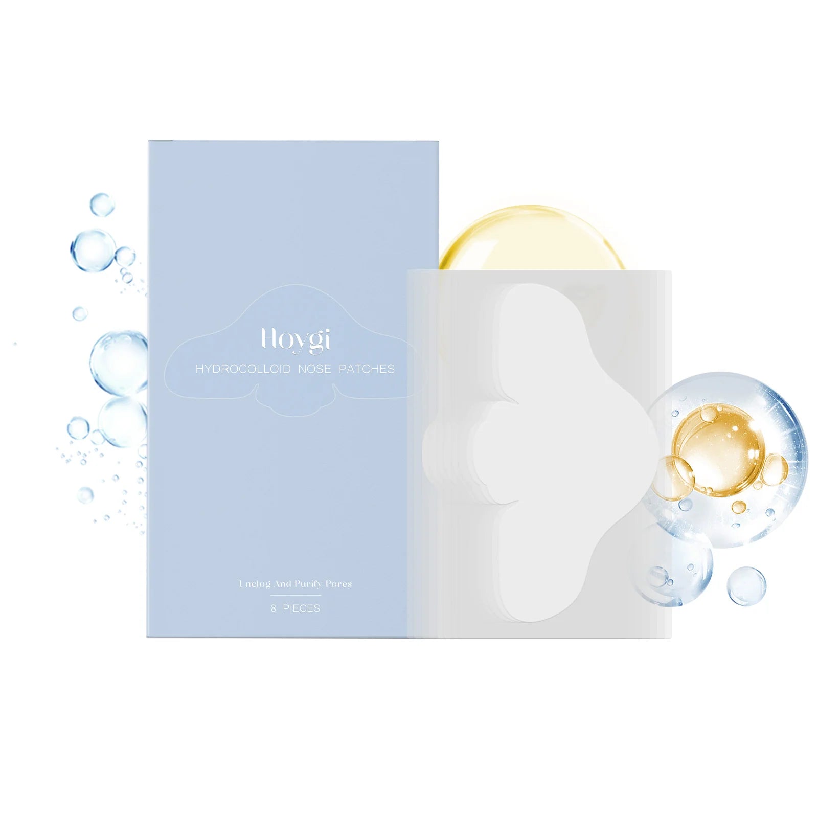 Salicylic Acid Nose Pore Strips Oil Control Hydrocolloid Nose Patches For Nose Blackheads Pimples Removal Refines Pores Non-Tigh Oasis Select 8pcs Boxed