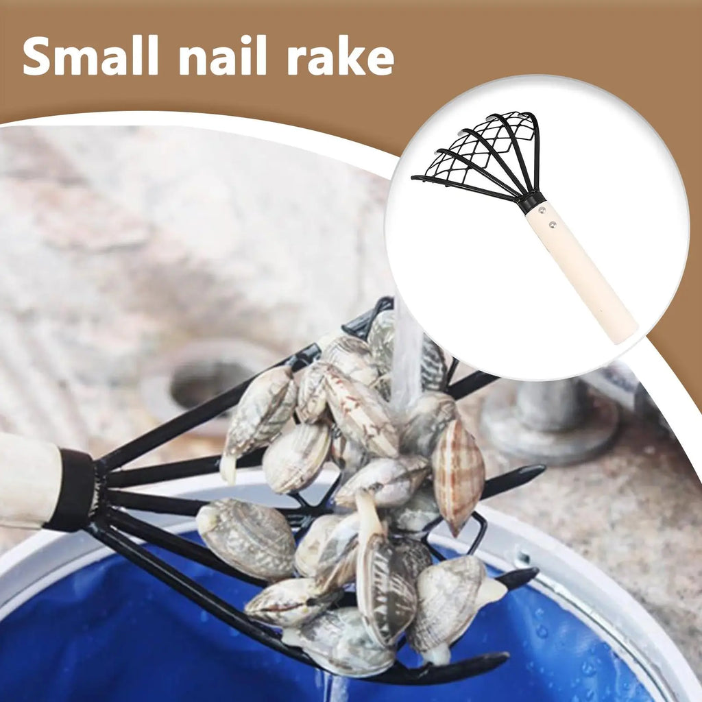 Rakes for Gardening 5 Tine Claw Rake and Cultivator Manual Cultivator Digger Tool with Ergonomic Grip for Weeding Soil Dirt Sand Oasis Select