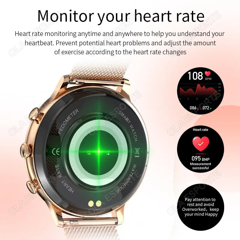 Ola Esporte Women's Smart Watch | Bluetooth Calls & Fitness Tracker