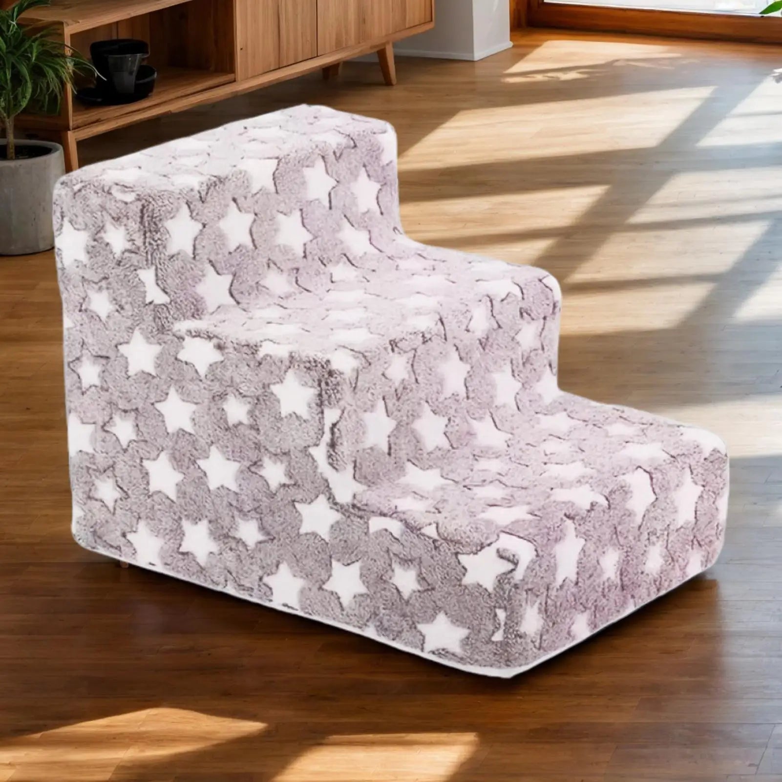 Dog Steps for Bed 3 Steps Non-Slip Cat Stairs Ramp for Couch Non-Slip Removable Cat Ladder Balanced Climbing Pet Ramp for Sofa Oasis Select