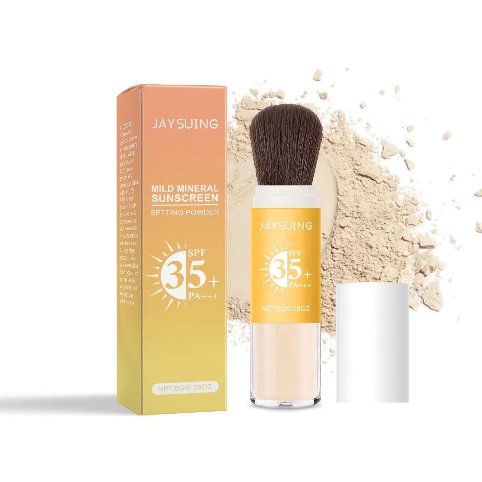 SPF35+ Sunscreen Loose Powder – Matte Oil Control & UV Shield Sunscreen Setting Powder Oasis Select 8g Boxed