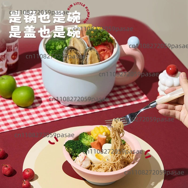 Mini Electric Cooking Pot – 2-in-1 Steam & Cook, Compact 2L