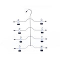 4-Layer Stainless Steel Pants & Skirt Hanger with Sliding Clips