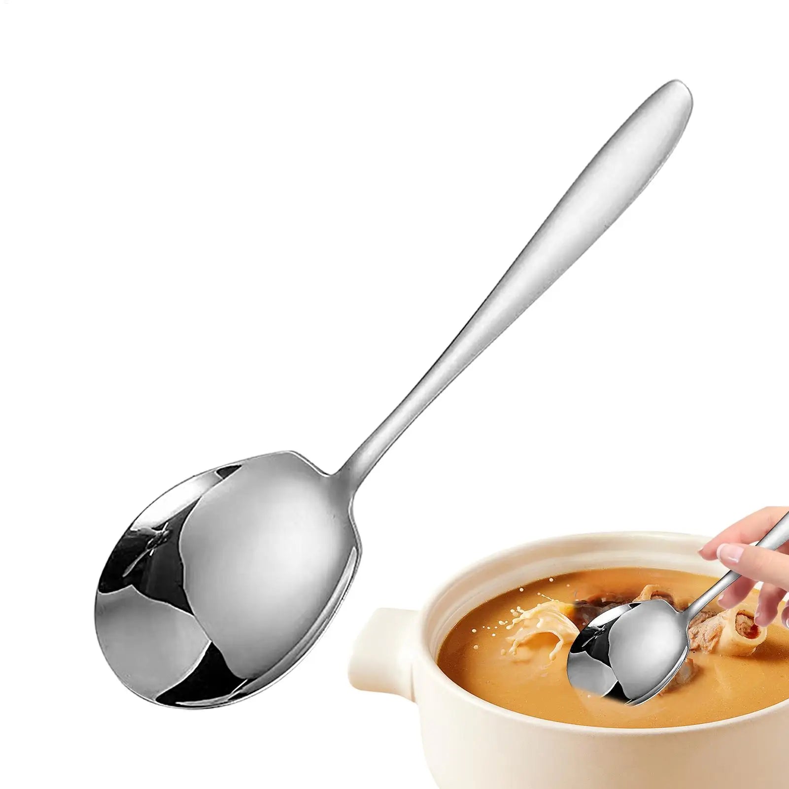 Large Serving Spoons Stainless Steel Kitchen Serving Tablespoon Dishwasher Safe Kitchen Tool Spoons Suitable serving spoon Oasis Select