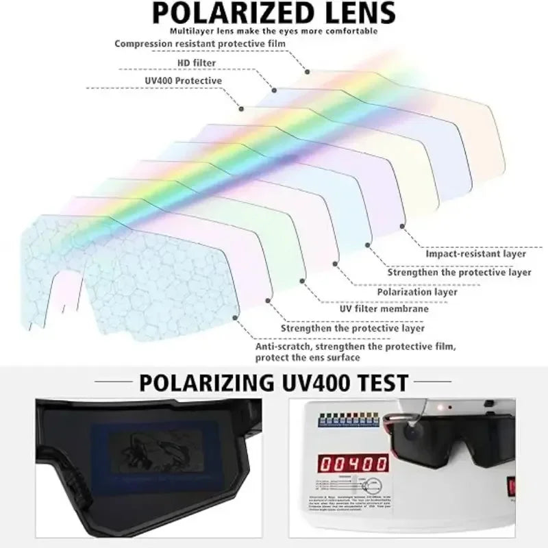 New Outdoor Riding Sunglasses One-piece Bicycle Windscreen European and American MEN'S Sports Sunglasses Oasis Select