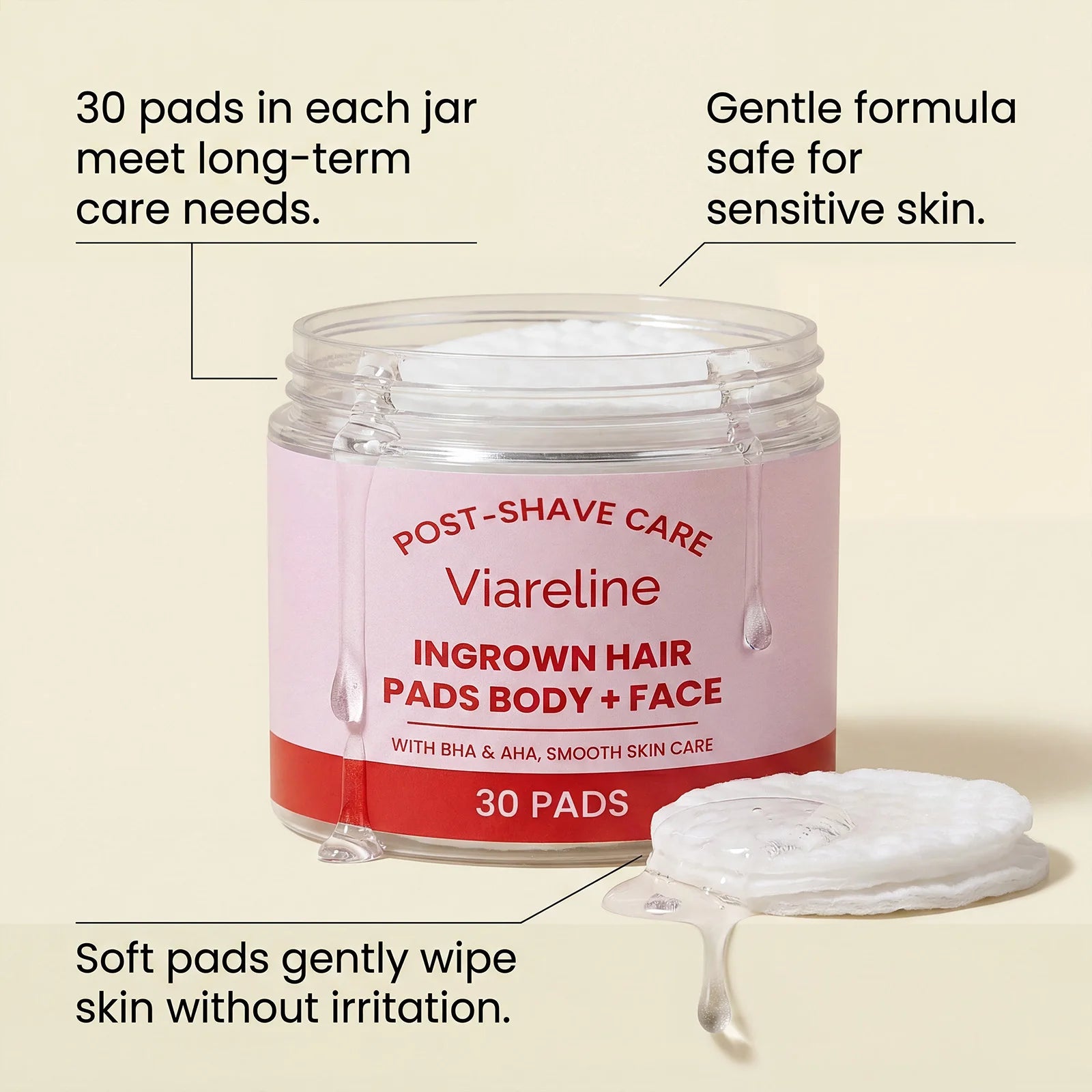 After Shave Soothing Care Toner Pads Soothe Irritation Itching Oasis Select
